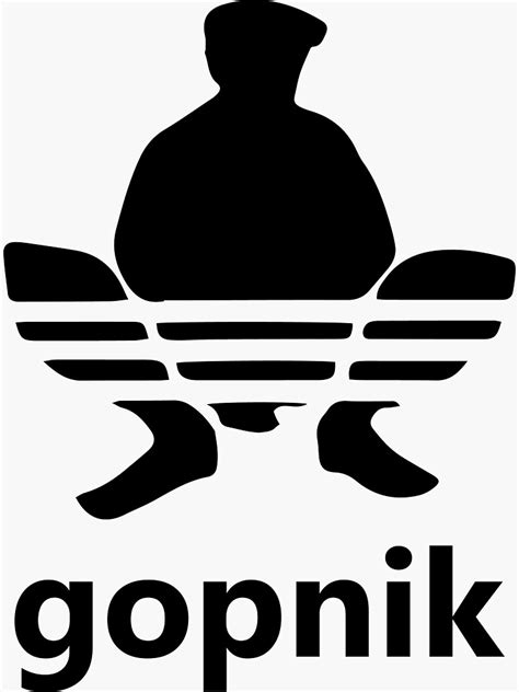 Gopnik Logo Sticker For Sale By Dipardiou Redbubble