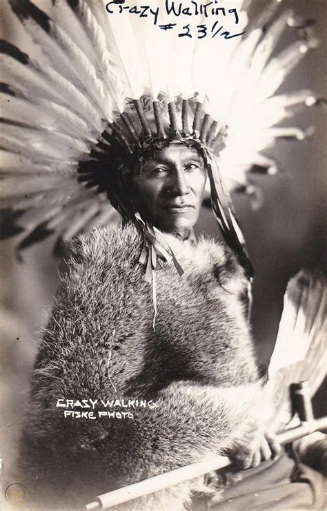 Ppc Fiske Photo Of Crazy Walking Oglala Sioux Chief And Judge 30s 40s 1826101690 Native