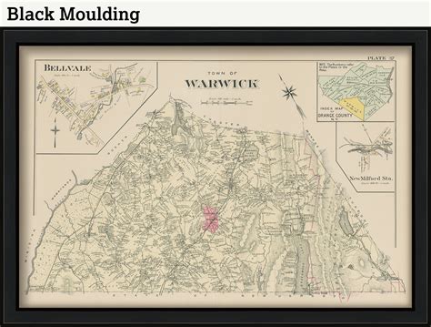Warwick New York 1903 Map Replica Or Genuine Original