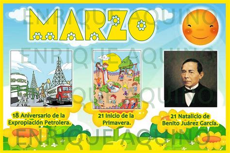 Marzo in both languages means march and the name originally indicated a special connection of its bearer to the third month of the year. Enrique Aquino DESING: enero 2013
