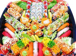 We recently had a quick dinner at deli sushi & desserts. Catering RI from Dave's Marketplace Deli Platters Catering ...