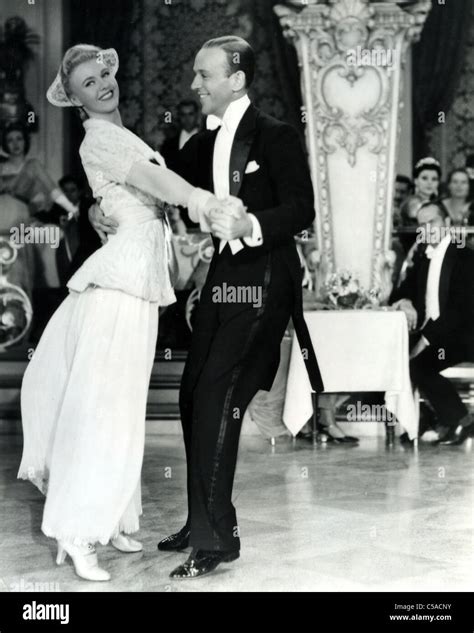 Fred Astaire And Ginger Rogers Us Film Dancers And Singers Stock