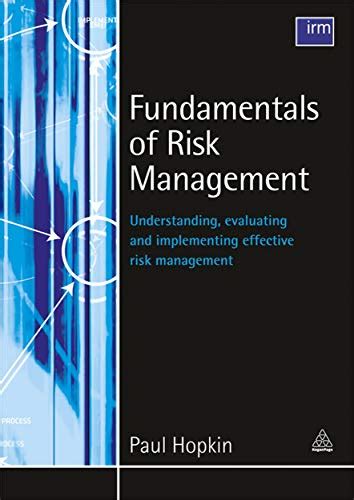 0749459425 Fundamentals Of Risk Management Understanding Evaluating