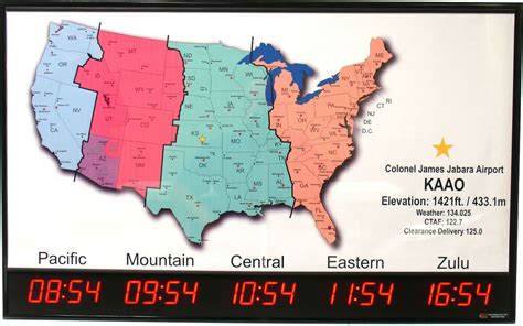 Enter your search terms submit search form. 5 Zone - Digital LED Time Zone Clock with US Map - TZMAP ...