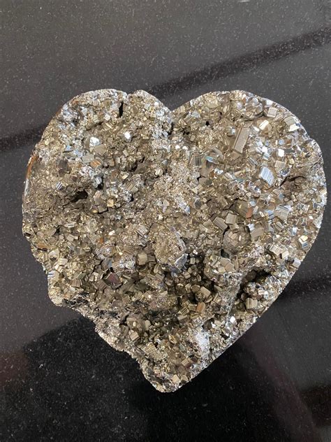 Huge Pyrite Heart Premium Grade Crystal Gemstone 354kg H17xw17xd7cm