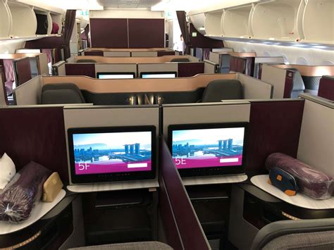 Review Qatar Airways A350 1000 Qsuites Business Class Upon Boarding