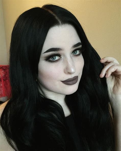 “photo From The Other Night” Black Hair Dye Dark Hair Dark Beauty Gothic Beauty Goth Makeup