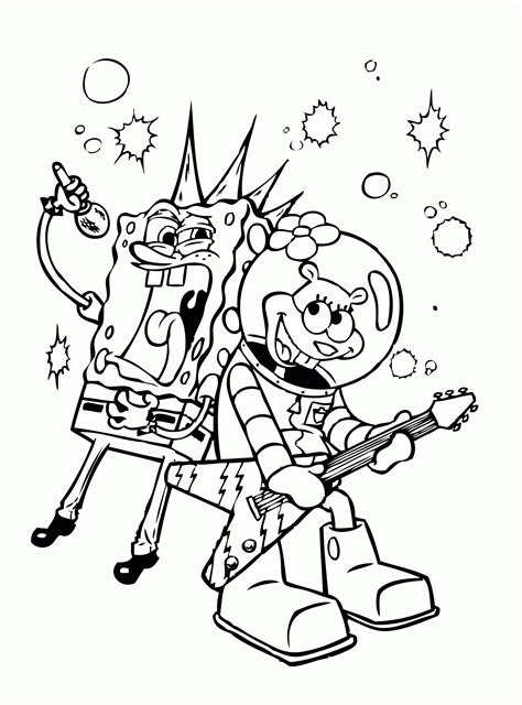 spongebob easter coloring pages coloring home