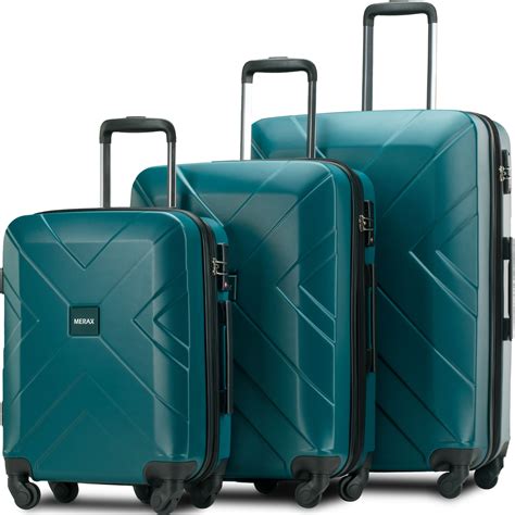 3 Piece Portable Suitcase Sets Segmart Lightweight Hardshell