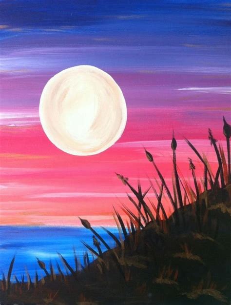 Cool Easy Sunset Painting Ideas Coloring Earth