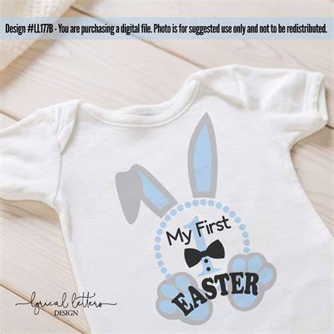 Since this is a digital yes, you can use the svg files. My First Easter Baby Boy Bunny Ears SVG DXF Cut File ...