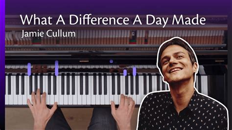 What A Difference A Day Made Jamie Cullum Piano Cover Youtube