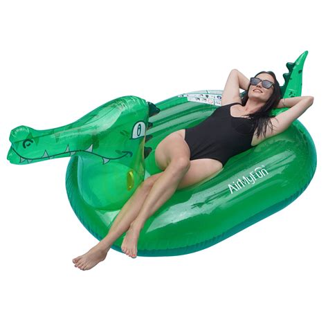 Buy Airmyfun Inflatable Pool Float For Adults Giant Ride On Pool Lounge 79 X 59 X 39 Inches