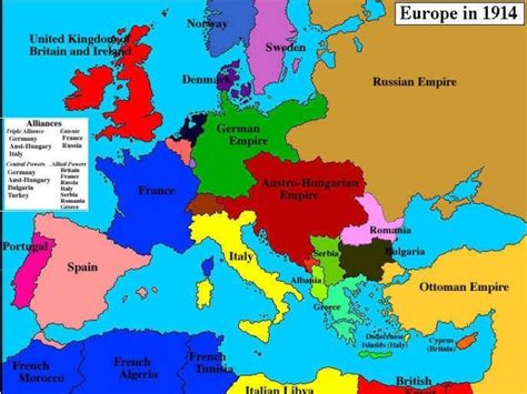 Europe Maps 1914