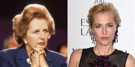 A Leaked Photo Of Gillian Anderson As Margaret Thatcher On The Set Of