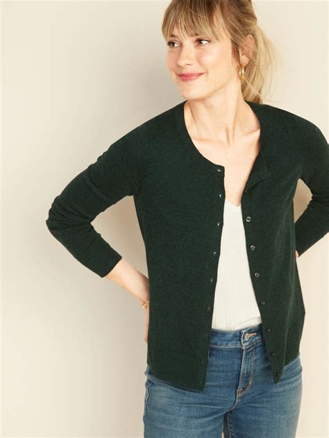 Semi Fitted Button Front Cardi For Women Old Navy Textured Knit Sweater Cardigan Fashion