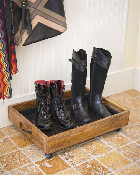 Small Wooden Boot Tray With Wheels In 2021 Boot Tray