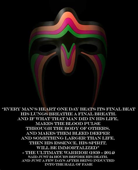 Nor have any belief whatsoever in how others judge you. Ultimate Warrior Quotes Sayings. QuotesGram