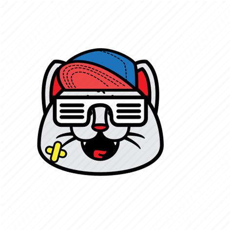 Avatar Cat Face Smile Snapback Swag Icon Download On Iconfinder