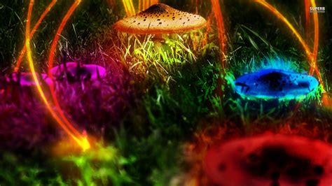 Neon Mushroom Wallpapers Wallpaper Cave