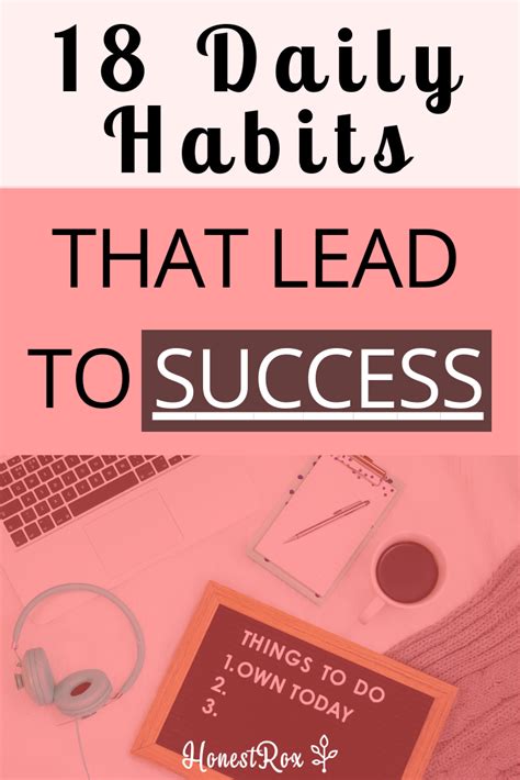18 daily habits that lead to success | Daily habits, Habits, Improving ...