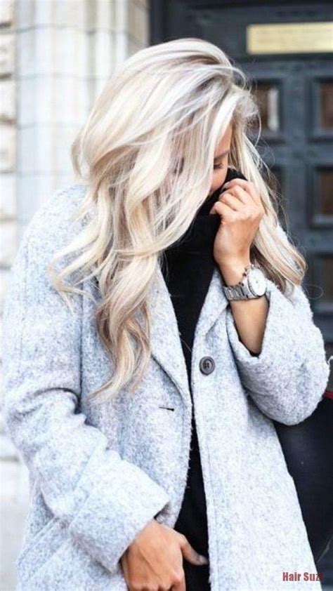 35 Nuances De Blond Platine Repérées Sur Pinterest Balayage Nuance De