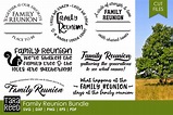 Family Reunion - Family SVG and Cut Files for Crafters
