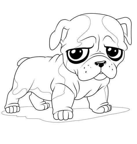 Pug coloring pages to download and print for free