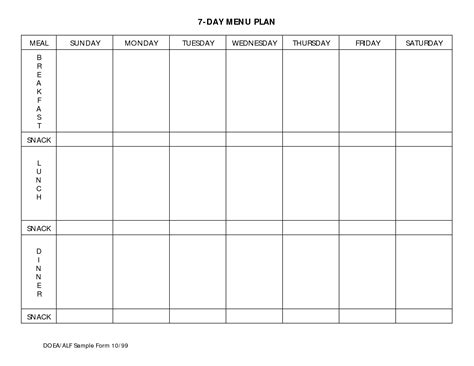 7 Day Meal Planner Template Beachbody Pinterest Meal Planner