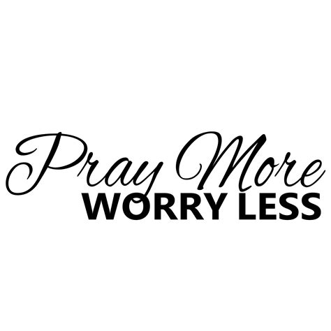 Wall Wall Decoration Pray More Worry Less Wall Decor Script Letters