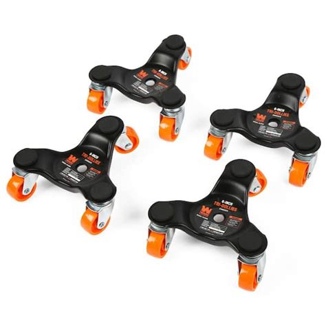 Wen 6 In 300 Lbs Capacity Furniture Moving Tri Dolly Set 4 Pack