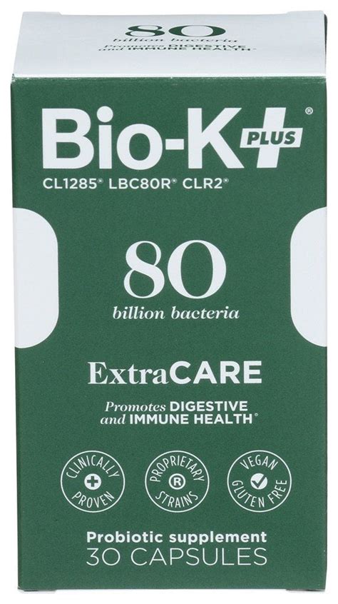 Bio K Plus Probiotic Extracare 80 Billion Cfu 30 Capsules