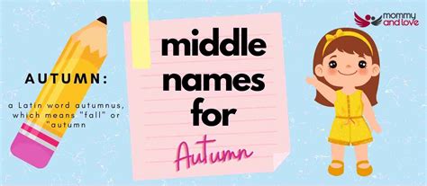 Ultimate List Of Middle Names For Autumn Mommy And Love