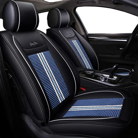 luxury leather ice silk universal car seat cover for opel astra h j gmokka insignia mokka corsa