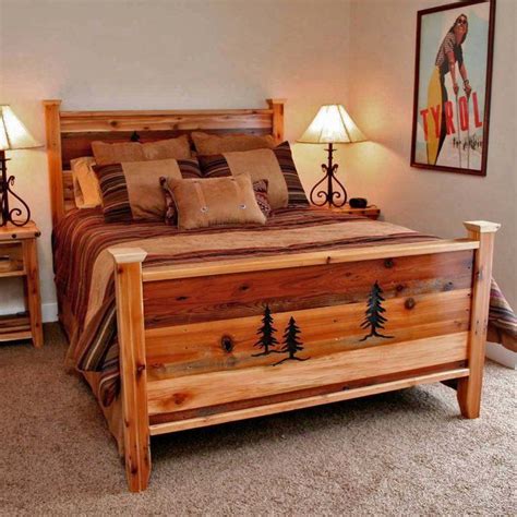 Barnwood Bed Rustic Bedroom Furniture Rustic Bed Frame Cabin Furniture
