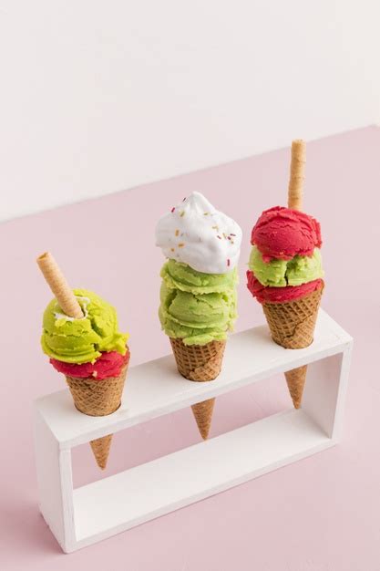 Check out our ice cone display selection for the very best in unique or custom, handmade pieces from our shops. Plastic holder with colorful ice cream cones | Free Photo
