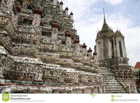 Wat Arun Temple Of The Dawn Bangkok Thailand Stock Image