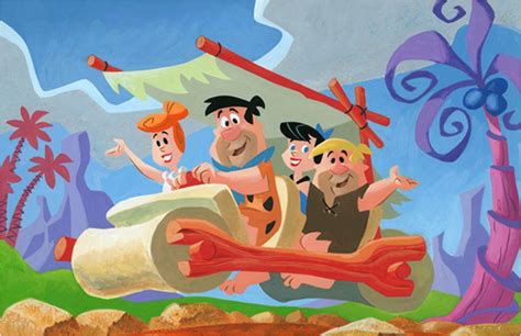 Fred And Wilma Flintstone And Barney And Betty Rubble Background 1616x1044 Fred And Wilma