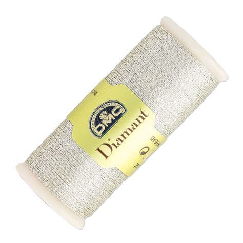 Embroidery Thread Dmc Diamant Silver D168 X35m Perles And Co