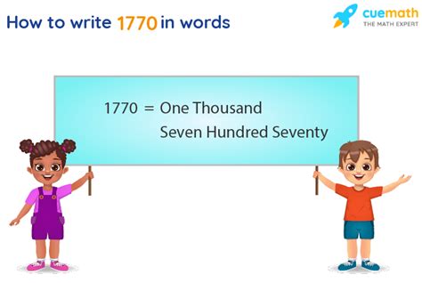 1770 In Words Write 1770 In Words 1770 Spelling
