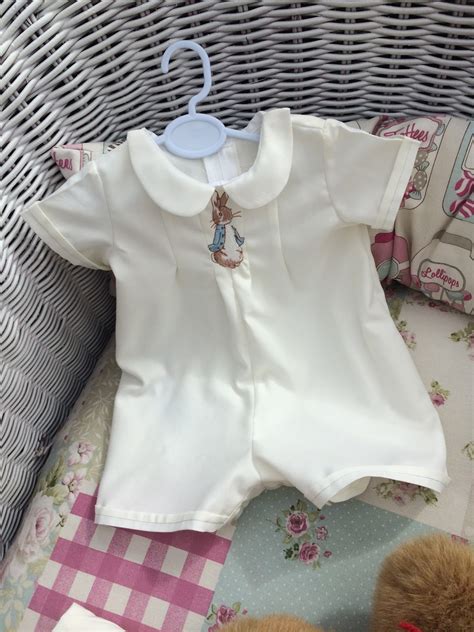 Spinning Jenny Wren Creations Peter Rabbit Christening Rompers And Gowns