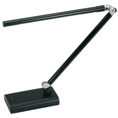 V Light Led Energy Efficient Desk Lamp With Slim Profile Design Black