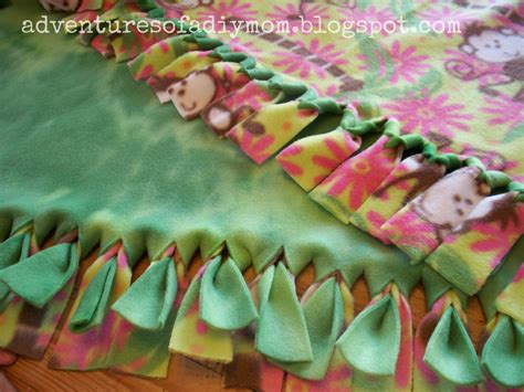 How To Make A No Sew Fleece Blanket Adventures Of A Diy Mom