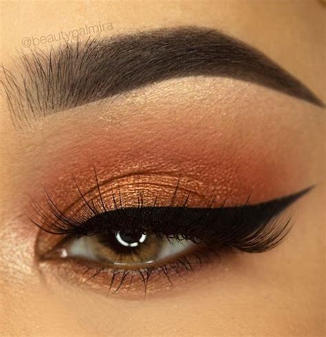 65 Pretty Eye Makeup Looks Orangepeach Tones Makeup