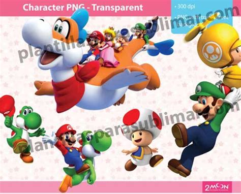 Super Mario Bross Png Clipart Plantillas Para Sublimar