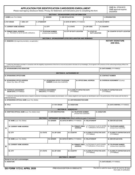 Blank Dd Form 1172 2 Fill Out And Print Pdfs