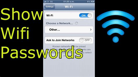 How To Show Wifi Passwords On Iphone Youtube