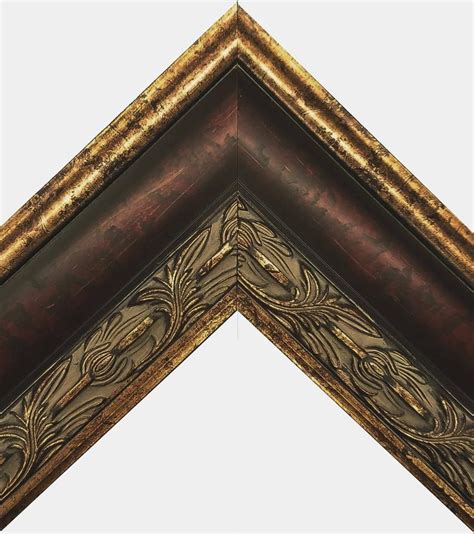 Traditional Ornate Bronze And Mahogany Picture Frame With Etsy
