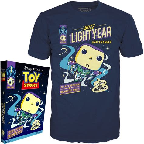 Toy Story Buzz Lightyear Adult Boxed Pop T Shirt