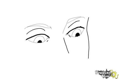 How To Draw Eyes Looking Down Drawingnow